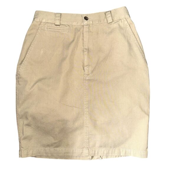 Ralph Lauren Country Dresses & Skirts - Vintage Women's Ralph Lauren Country Khaki Twill Pencil Skirt Size 8